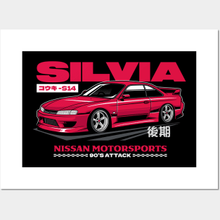 Silvia S14 Wide Body Posters and Art